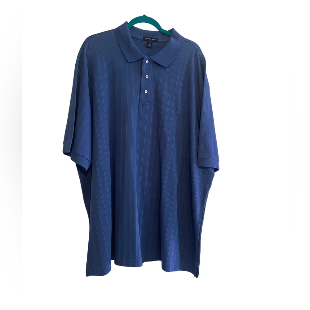 Lands End men’s blue polo 3x